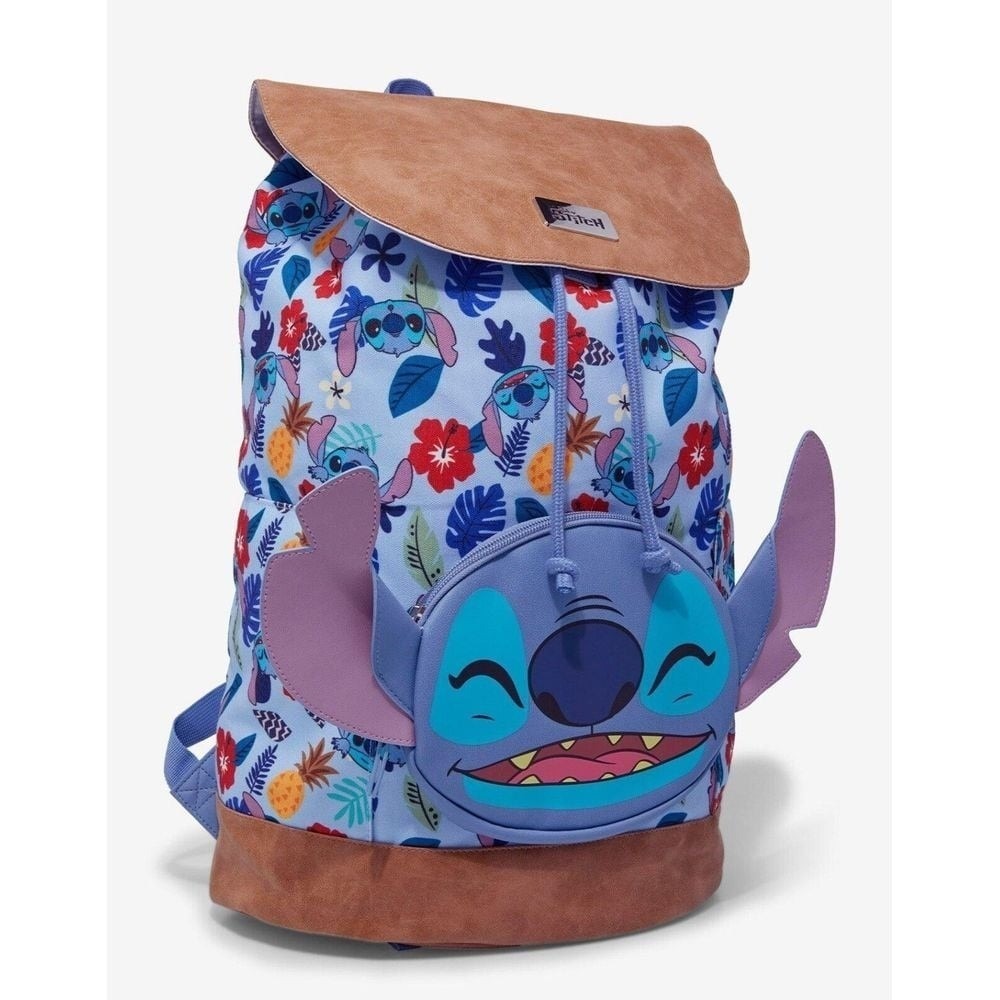 Disney Bioworld 2024 Stitch Tropical Face Backpack New‎